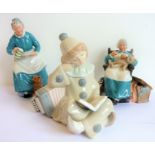 Two Royal Doulton figures: 'Nanny' (HN2221) and 'The Favourite' (NH2249), together with a Lladro