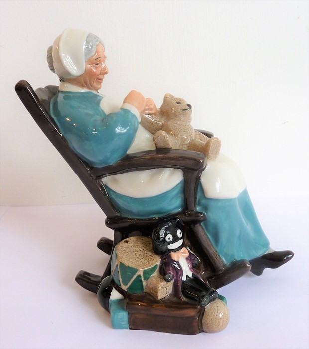 Two Royal Doulton figures: 'Nanny' (HN2221) and 'The Favourite' (NH2249), together with a Lladro - Image 8 of 9