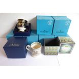 Seven boxed Coalport fine bone china limited edition commemorative goblets and a boxed Emma