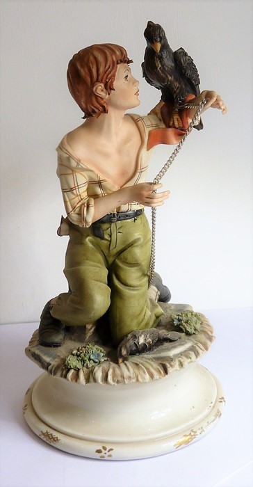 Three hand-decorated Capodimonte porcelain figures: 'The Pirates' by Guidolin with original - Image 5 of 10