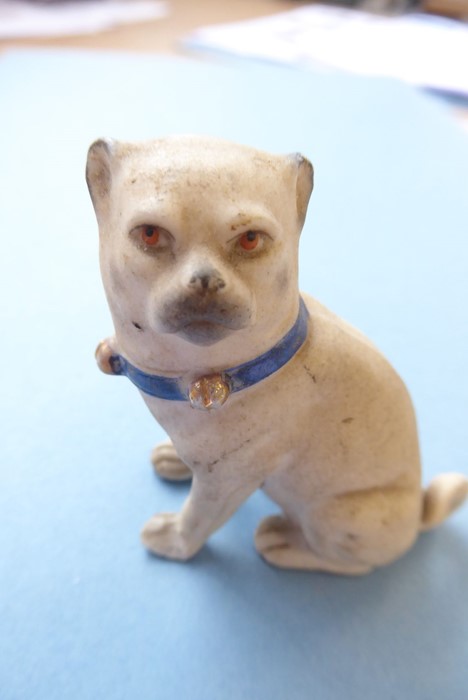 A small selection of mostly late 19th / early 20th century ceramic pugs to include an opposing - Image 11 of 20