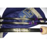 A Hardy 'Favourite' 14-foot (10oz) three-piece salmon rod, in good condition