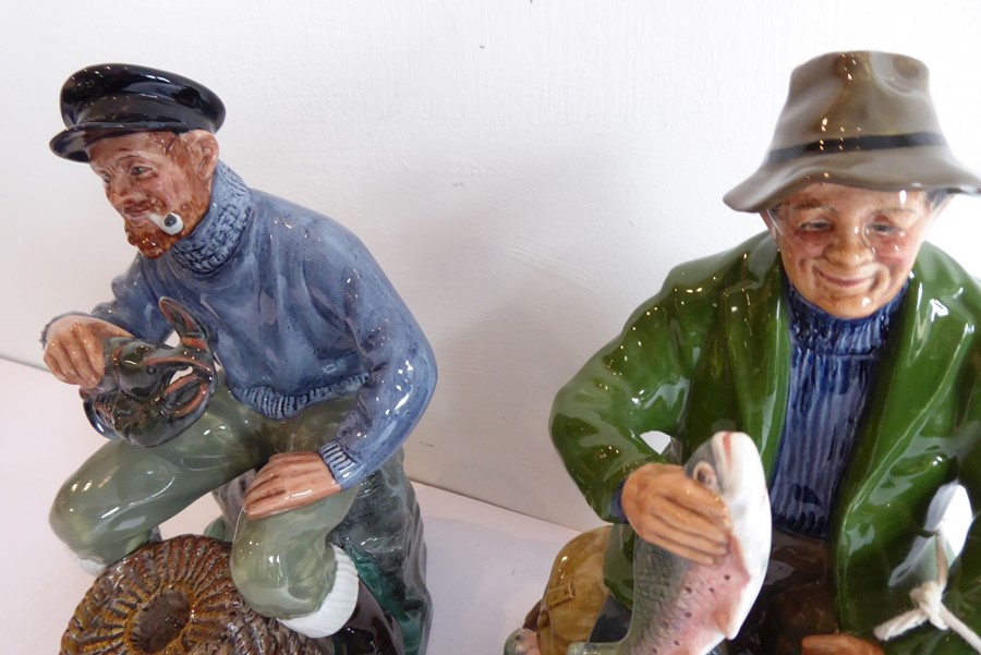 Two Royal Doulton figures; 'The Lobster Man' (HN2317) and 'A Good Catch' (HN2258) - Image 2 of 2