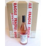 Six bottles of Muse 2019 Loire organic rosé with risqué labels
