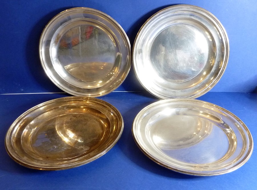 Early 20th century silver plate etc. to include entrée dishes, oval platters, circular dishes - Image 4 of 6