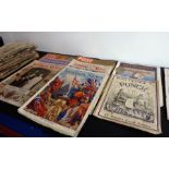 A quantity of mostly commemorative newspapers and magazines to include: The Illustrated Sporting and