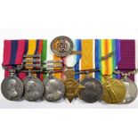 A Boer War and WWI Distinguished Conduct Medal group of seven to Harry Burns (1882-1948) a trooper