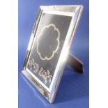 A white-metal easel picture frame marked .925 Peru