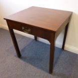 An 18th century mahogany architect's table (restored); the drawer and front section pulling out to