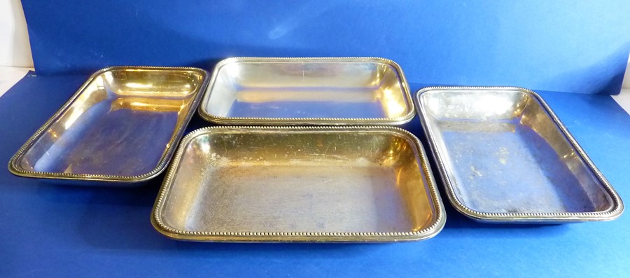 Early 20th century silver plate etc. to include entrée dishes, oval platters, circular dishes - Image 3 of 6