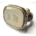 A heavy Victorian gold fob/seal (22.6g) (The cost of UK postage via Royal Mail Special Delivery