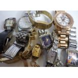 An assortment of various ladies' and gentlemen's watches (The cost of UK postage via Royal Mail