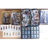 A substantial collection of cigarette cards with collector’s inventory detailing approximately 3,500