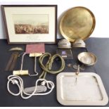 A selection of mostly late 20th century British cavalry related items to include boot pulls, a