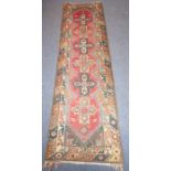 A Turkish Melas runner (faded) (280cm x 79cm)