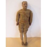 A rare WWI British patriotic propaganda doll of Lord Horatio Kitchener of Khartoum; with painted