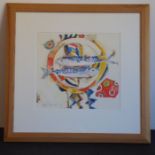 *TANYA SHORT (1955), a framed and glazed watercolour study 'Two Mackerel' signed and dated lower