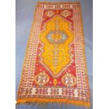 A good circa early 20th century hand-knotted Berber rug (tribal Atlas Mountains); the large
