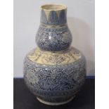 An Anamese-style (possibly Chinese Provincial) stoneware vase; probably 19th century, the slightly