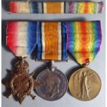 A Royal Navy WW1 group of three to Lieut. N. H. Beaver R.N.: 1914-15 Star, British War Medal and