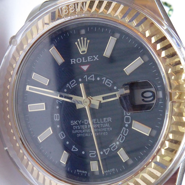 A gentleman's Rolex Oyster Perpetual bi-metal Sky-Dweller (model 326933, Rollasor), purchased new in - Image 7 of 12