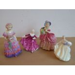 Four Royal Doulton figures 'The Little Bridesmaid' (HN 1433), 'Cissie' (HN 1809), ' Fair Lady' (HN