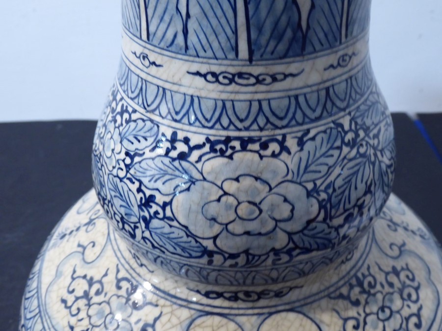 An Anamese-style (possibly Chinese Provincial) stoneware vase; probably 19th century, the slightly - Image 3 of 6