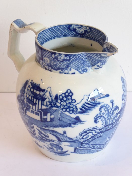 Swansea (Cambrian) Pottery, an early 19th century pearlware jug of baluster form, circa 1800/1810; - Image 2 of 7