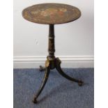 A late 18th/early 19th century oval tilt-top occasional table of slender proportions; the hand-