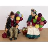 Two Royal Doulton figures 'The Old Balloon Seller' (HN 1315) and 'The Balloon Man' (HN 1954);