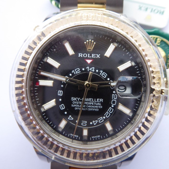 A gentleman's Rolex Oyster Perpetual bi-metal Sky-Dweller (model 326933, Rollasor), purchased new in - Image 2 of 12