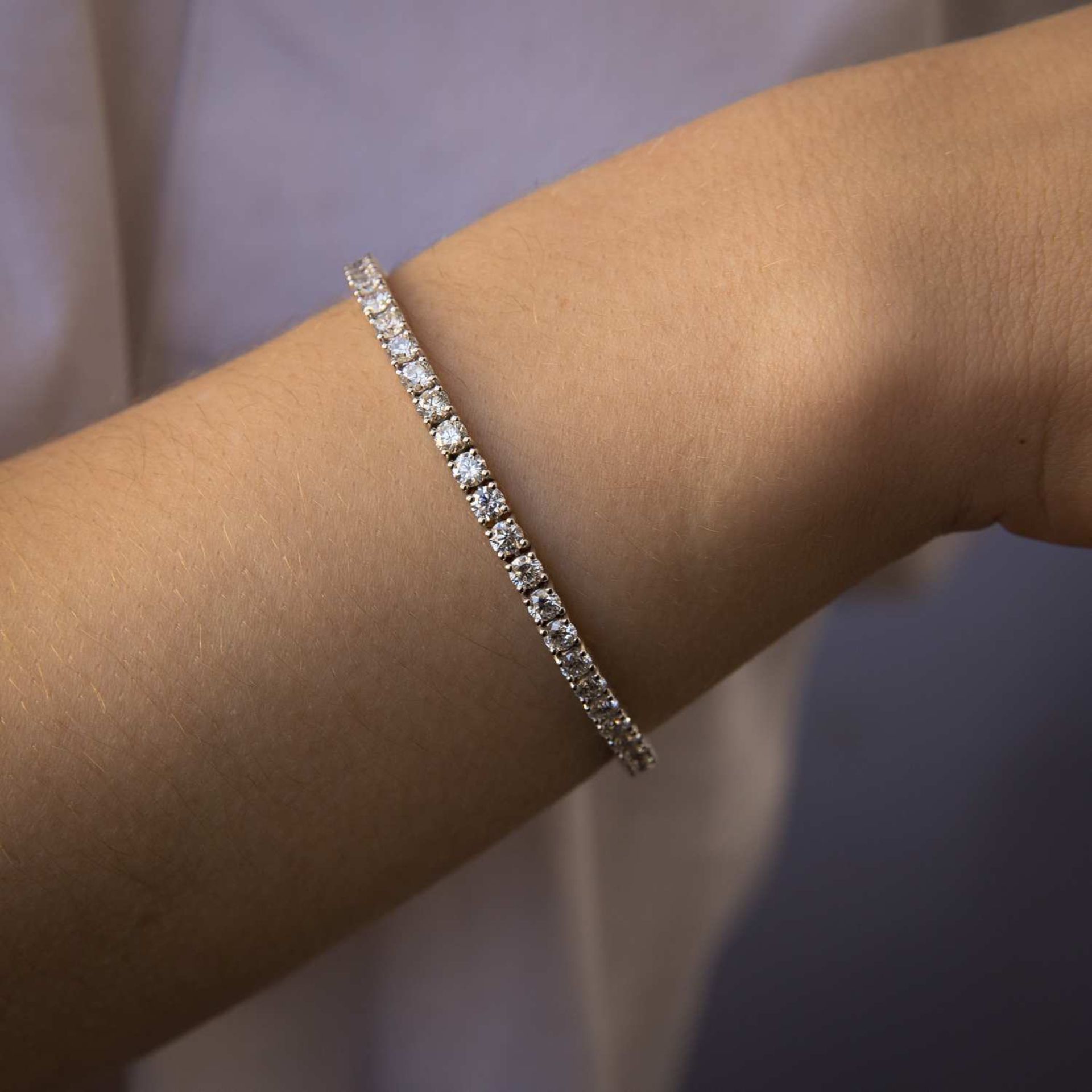 BRACELET LIGNE DIAMANTS