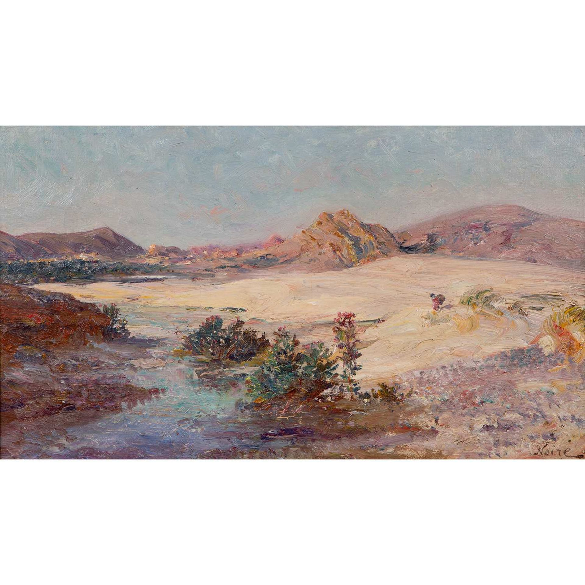 MAXIME NOIRÉ (1861-1927) PAYSAGE DE BOU-SAÂDA, ALGÉRIE LANDSCAPE OF BOU-SAÂDA, ALGERIA Huile sur