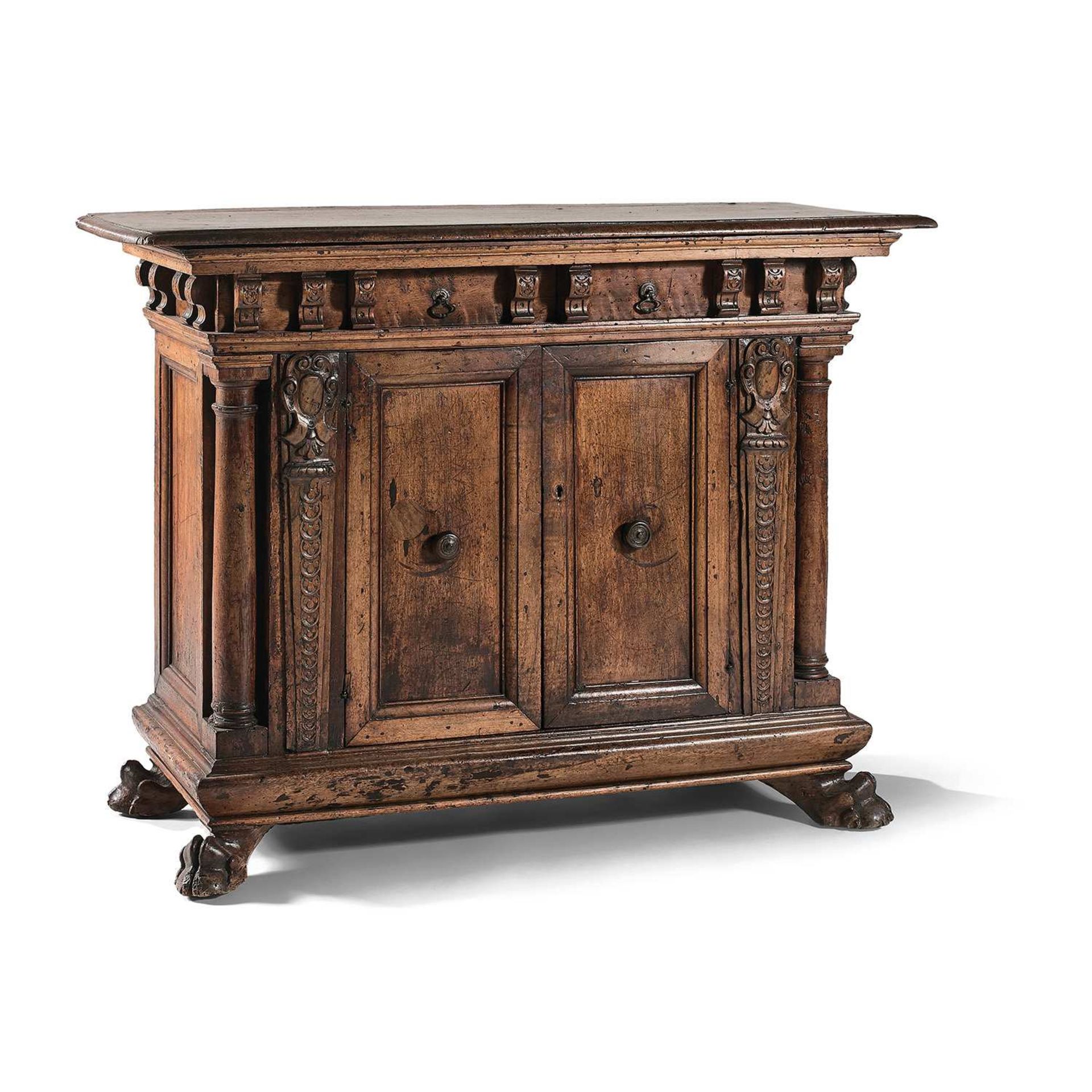 CREDENZA, ITALIE, FIN DU XVIe SIÈCLE-DÉBUT DU XVIIe SIÈCLE,