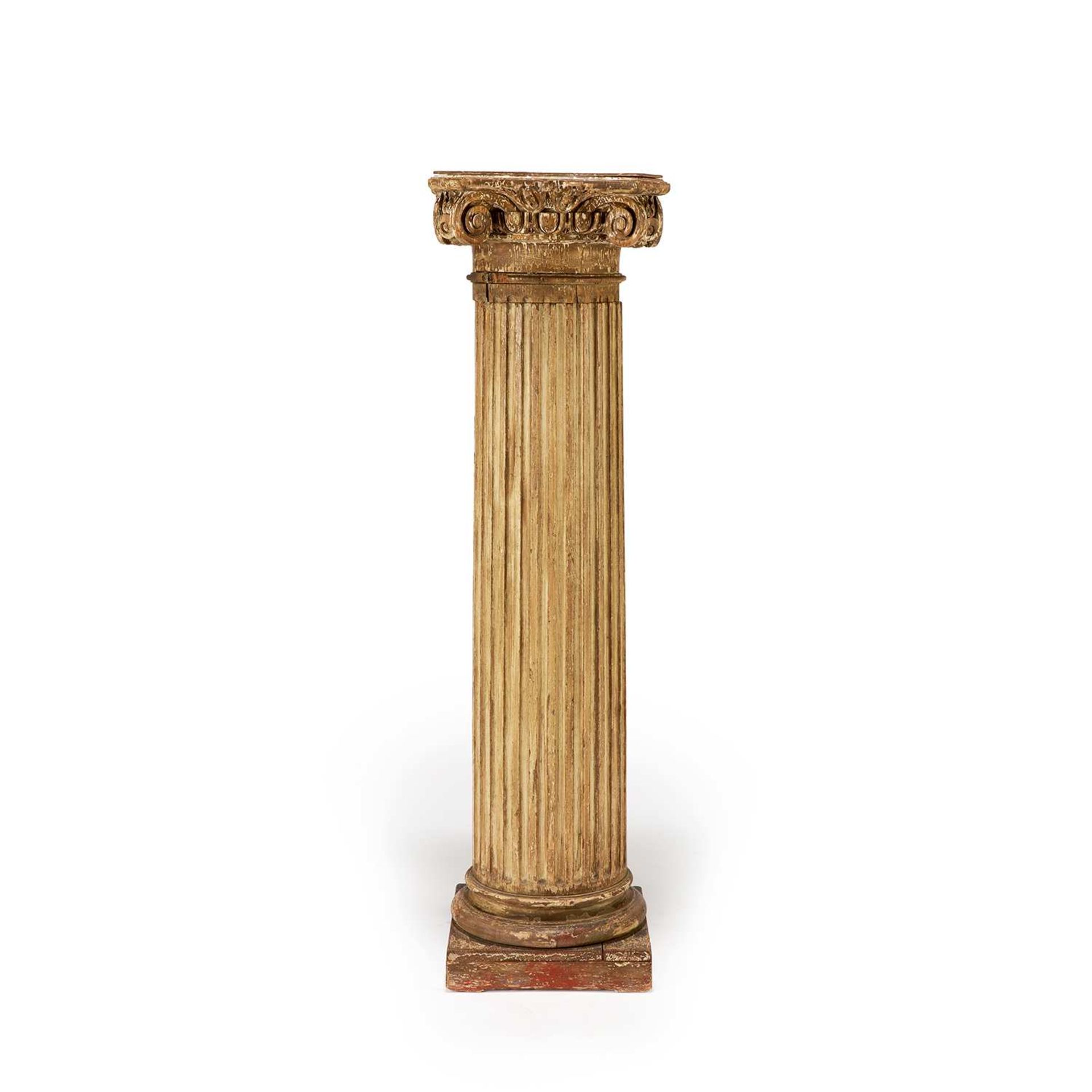 GAINE EN COLONNE CORINTHIENNE CANNELÉE, XIXe SIÈCLE