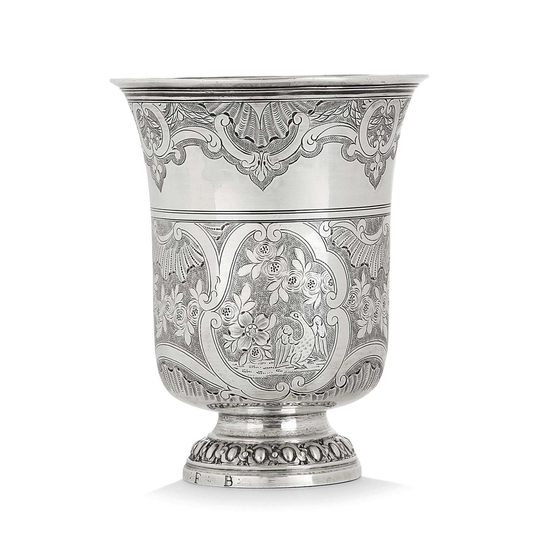 TIMBALE TULIPE EN ARGENT, MAÎTRE ORFÈVRE CATHERINE DECOMBLE, MEAUX, 1778-1782