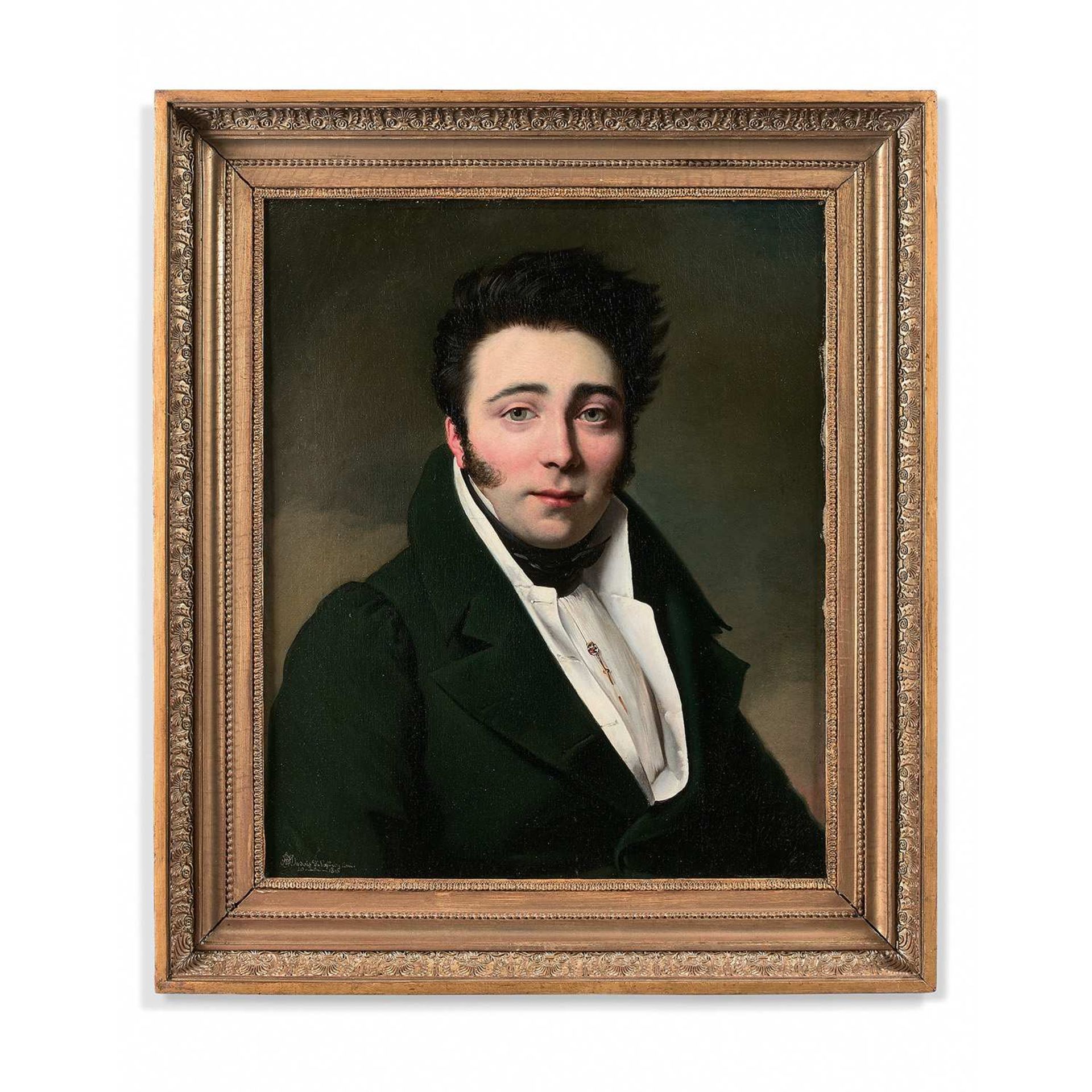 Alexandre Jean DUBOIS-DRAHONET (Paris 1791- Versailles 1834) Portrait de Pierre Huard fils Toile d'