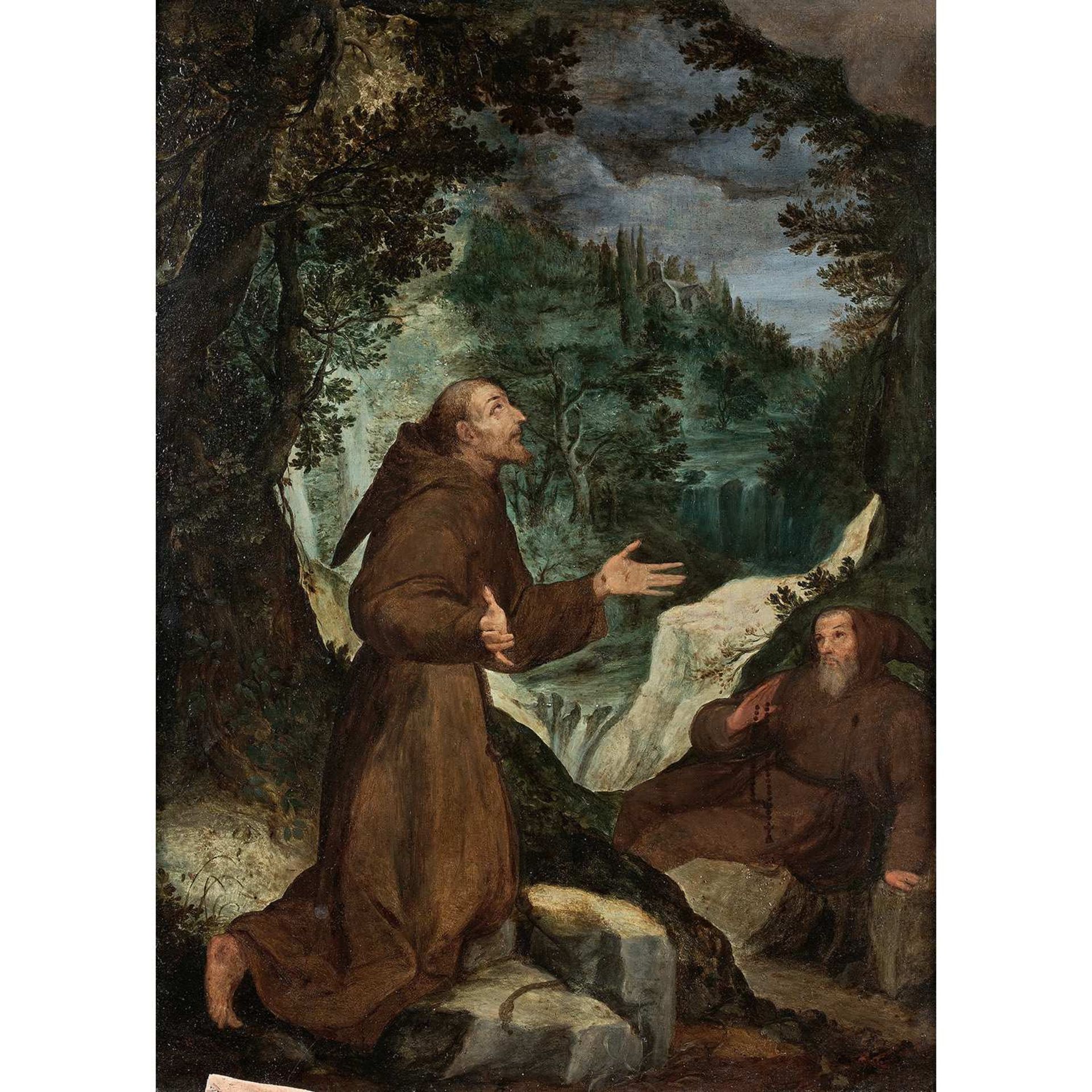 Attribué à Martin RYCKAERT (1587-1631) Saint François Cuivre Attributed to Martin Ryckaert, Saint