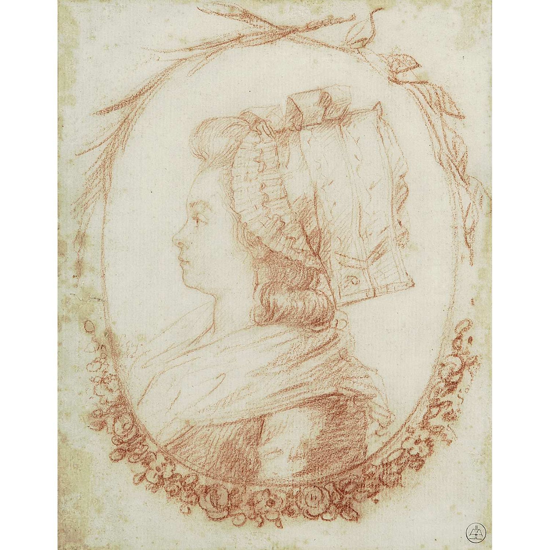 PAUL-ÉTIENNE LE GAY (MEAUX VERS 1758-APRES 1815)PORTRAIT DE FEMME, DE PROFIL AU