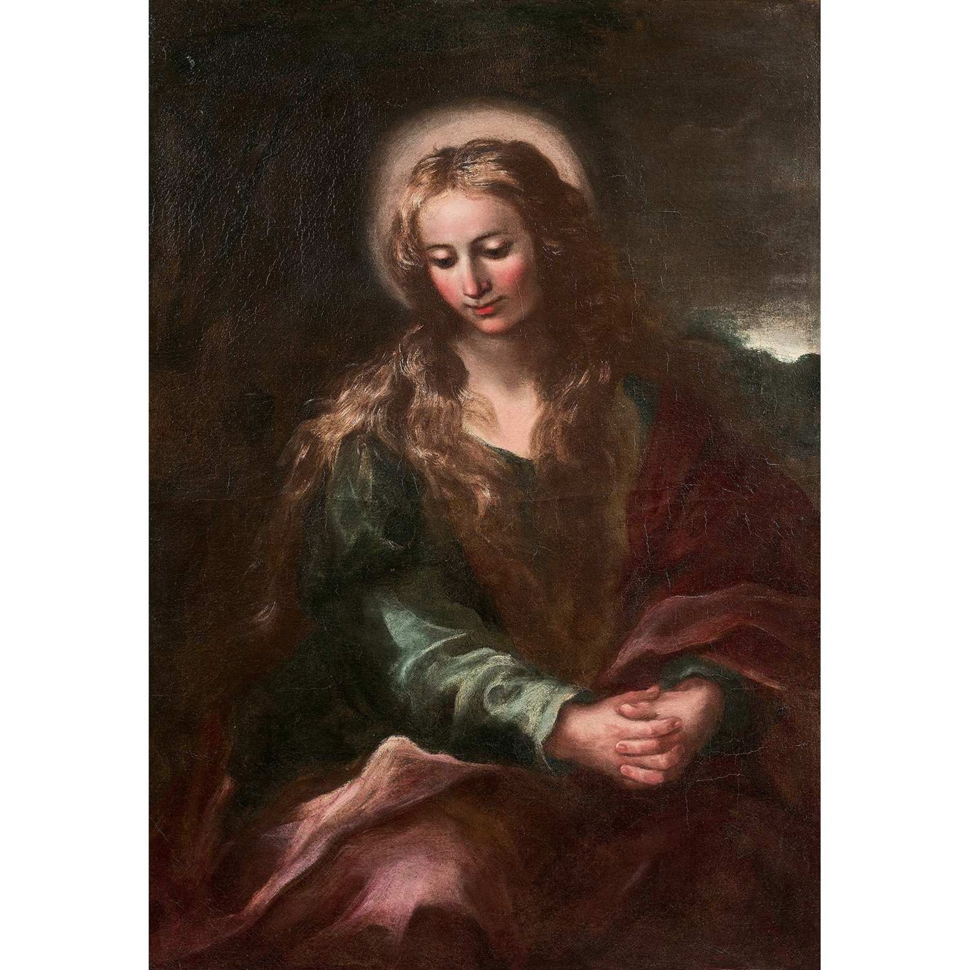 Attribué à Andrea CELESTI (1637-1712) Marie-Madeleine Toile Attribute to Andrea CELESTI, Mary-