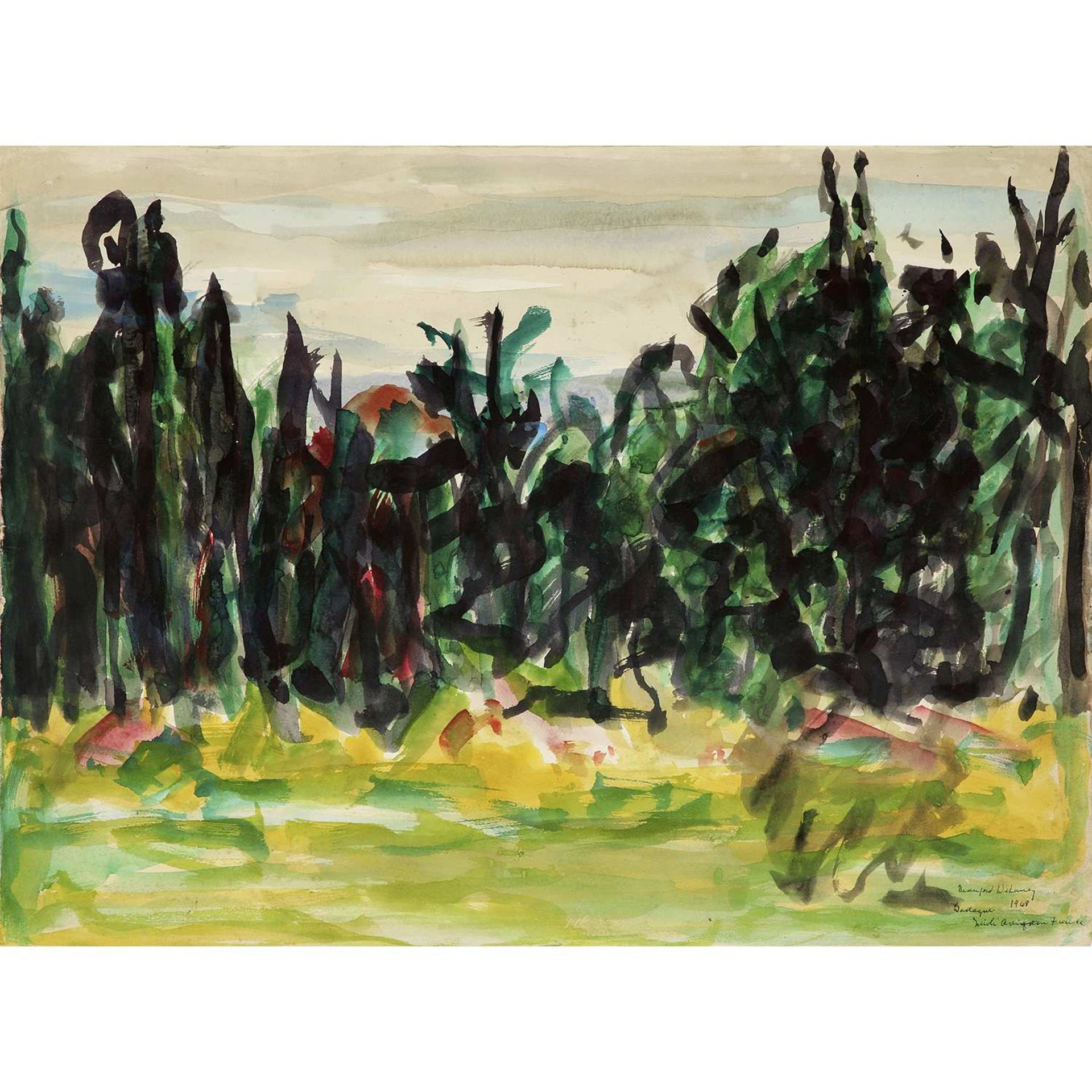 BEAUFORD DELANEY (1901-1979) SANS TITRE, 1968 Gouache sur papier Signé, daté et situé en bas à