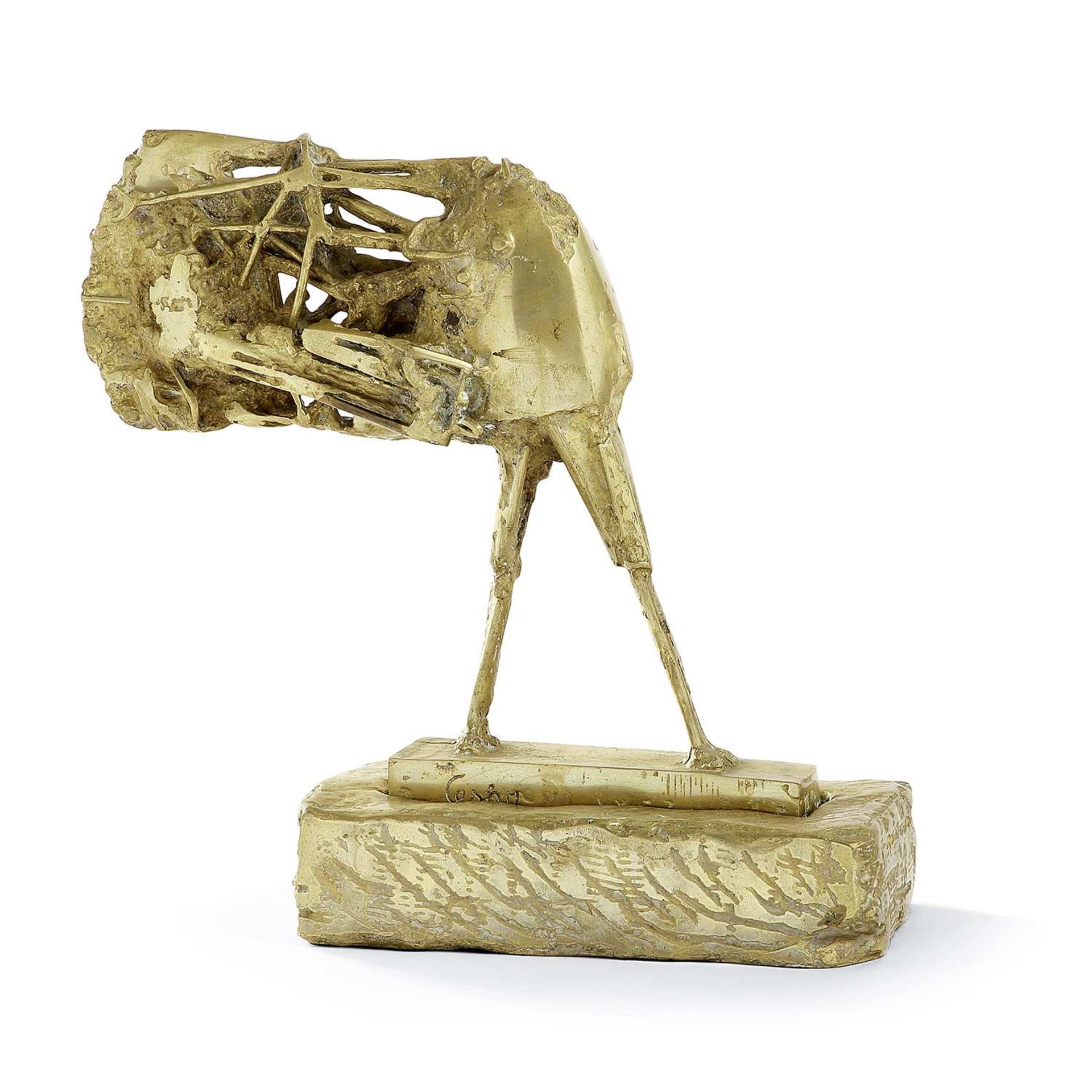 CÉSAR (1921-1998) PETIT VALENTIN, 1957-1972 Bronze à patine dorée Signé et numéroté 5/8 Fondeur