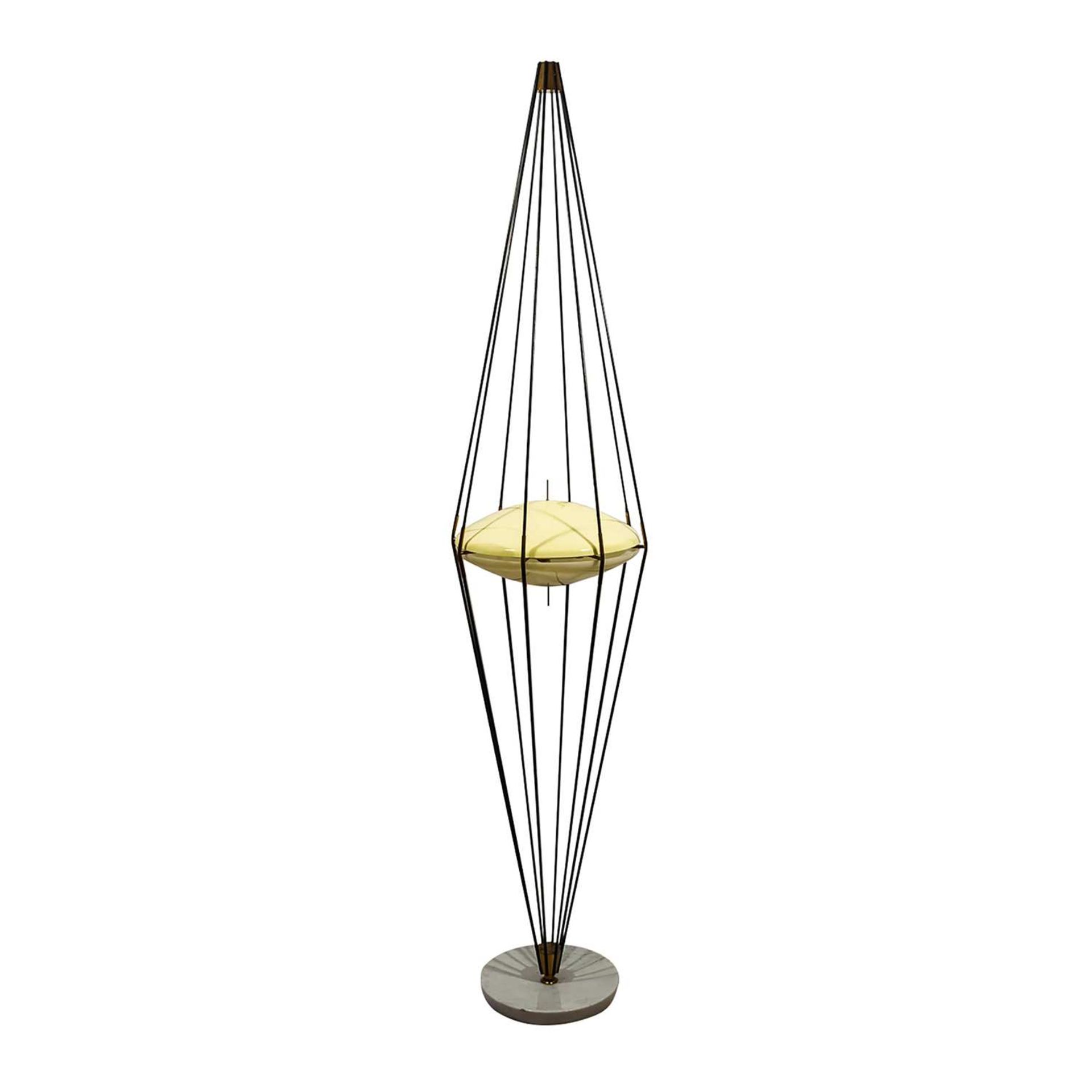 * ANGELO LELII (1911-1979) & ARREDOLUCE (ÉDITEUR) Lampadaire "Siluro", modèle créé en 1957, base