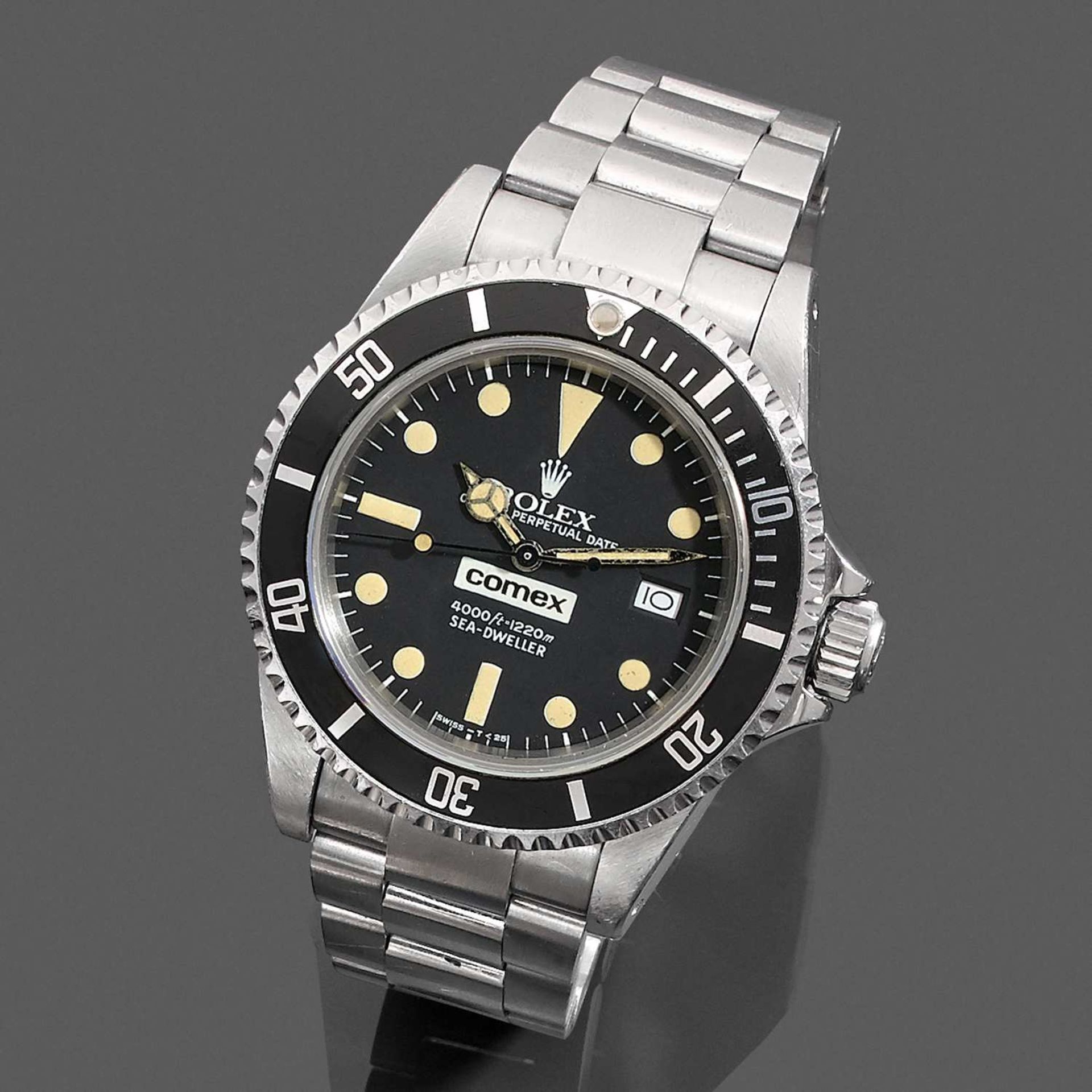 ROLEX COMEX SEA-DWELLER. REF. 16660 DITE "TRIPLE 6" PRODUITE VERS 1982 Montre bracelet de plongée en