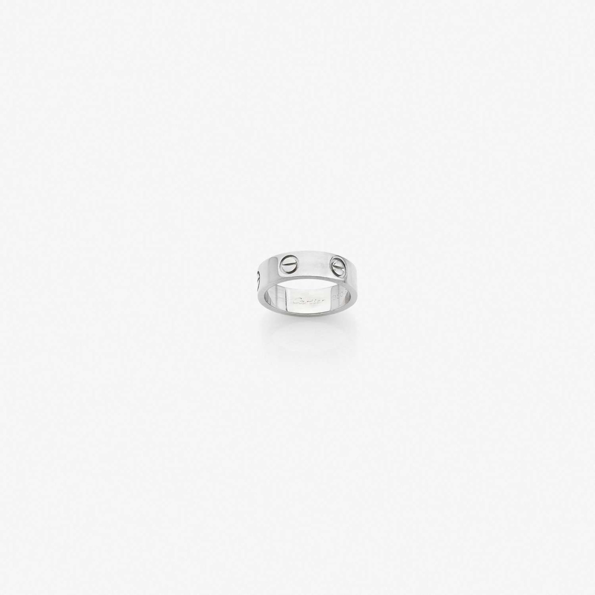 CARTIER ALLIANCE "LOVE" Elle est en platine gravée de vis. SIgnée CARTIER et numérotée. Poids brut :