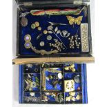 A collection of early to mid 20th century costume jewellery and other items to include