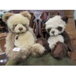 Two Charlie teddy bears
