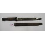 German WWI SG 1884/98 Sawbacked Pioneer bayonet, blade marked Bontgen & Sabin Solingen, 25cm approx.