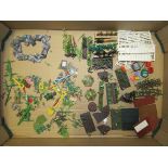 Britains floral garden circa 1966 includes large quantity of flowers, dibbers, green house, shed