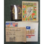A folder containing two sets of historic campaign medals from Cleveland (petroleum products),